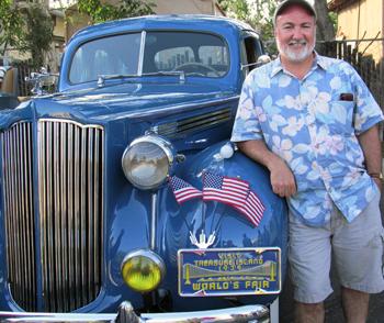 Phillip Pizzuto with1939 Packard (courtesy photo)