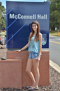 Don Diego 2014 recipient Maddie Muhr at Northern Arizona State   