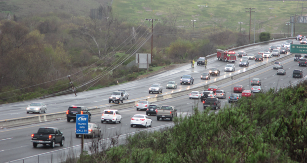 A photo sent to us, by a reader, of the downed power lines on SR-78