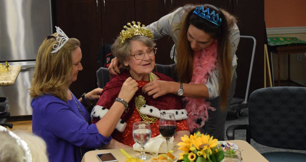 Mae Stein gets the royal treatment on her 100th birthday