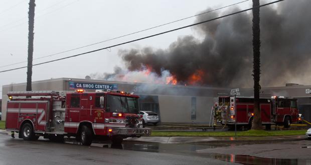 Two Alarm Fire Destroys Oceanside Surfboard Manufacturing Shop-Updated