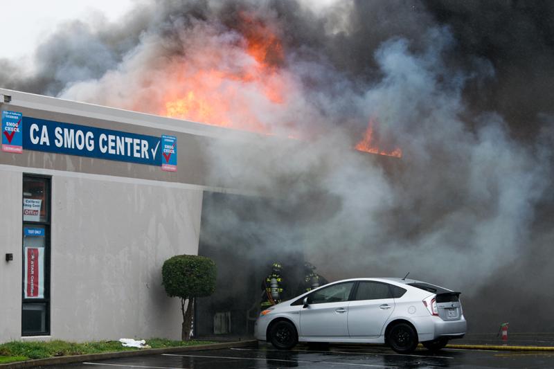 Two Alarm Fire Destroys Oceanside Surfboard Manufacturing Shop-Updated