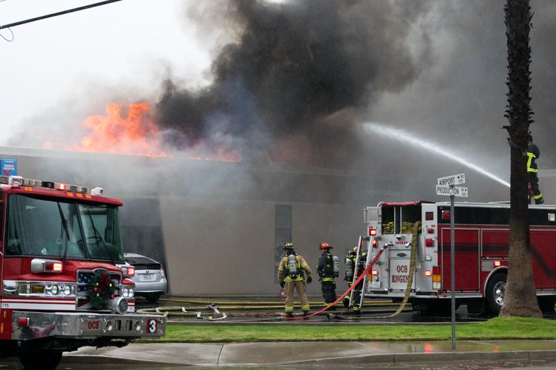 Two Alarm Fire Destroys Oceanside Surfboard Manufacturing Shop-Updated