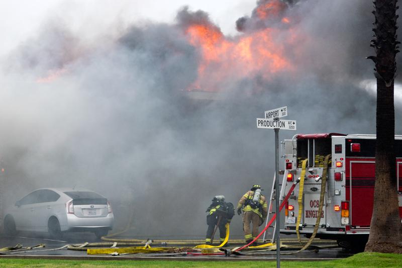 Two Alarm Fire Destroys Oceanside Surfboard Manufacturing Shop-Updated