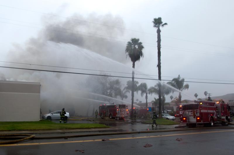 Two Alarm Fire Destroys Oceanside Surfboard Manufacturing Shop-Updated