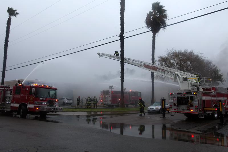 Two Alarm Fire Destroys Oceanside Surfboard Manufacturing Shop-Updated