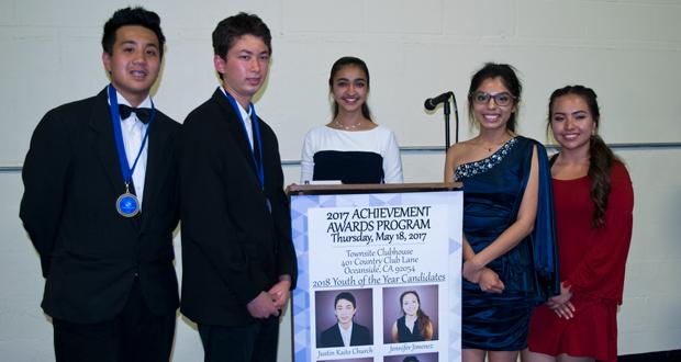 Justin Kaito Church, Jackie Thai, BGCO Youth of the Year-2018 Ariana Tahmes, California Youth of the Year and former BGCO Youth of the Year Julie Hernandez and Distinguished Youth of the Year- Jennifer Jimenez