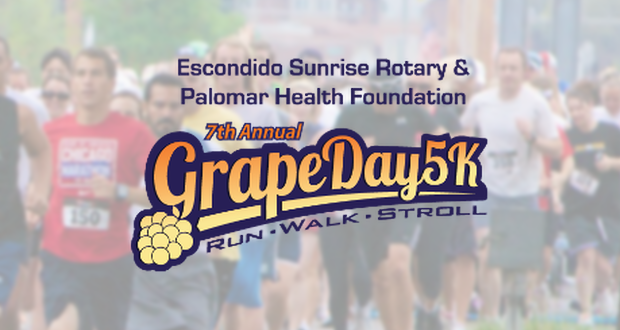 Escondido Sunrise Rotary Club’s 2017 Grape Day 5k - October 7