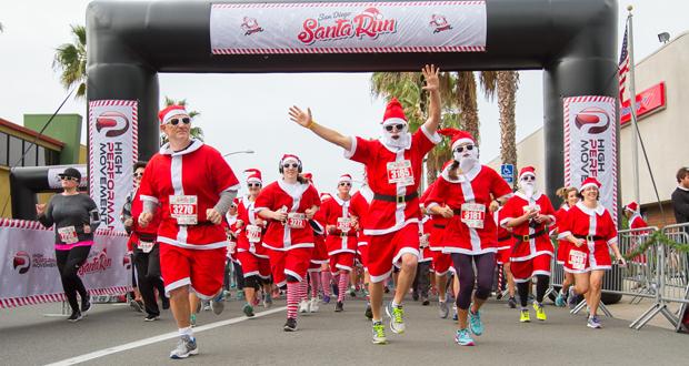 4,000 Holly, Jolly St. Nicks to Invade Garnet Avenue for the 5th Annual San Diego Santa Run- Dec. 9