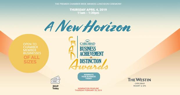 The Carlsbad Business Achievement and Distinction (CBAD) Awards Luncheon-April 4