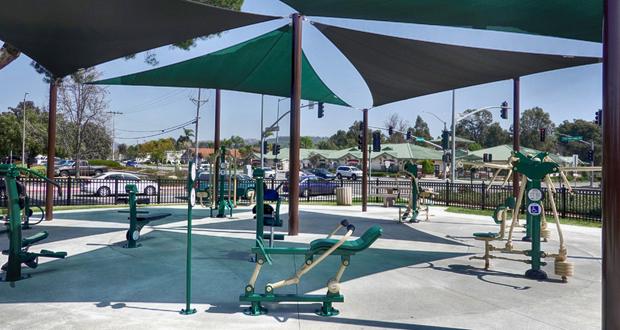 Mark J. Noy Jr. Adult Outdoor Fitness Zone Opens in San Marcos