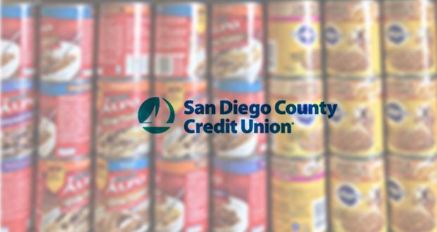 SDCCU Collects Nearly 1,400 Pounds of Food for Pets of Homebound Seniors and Service Animals of Military Veterans