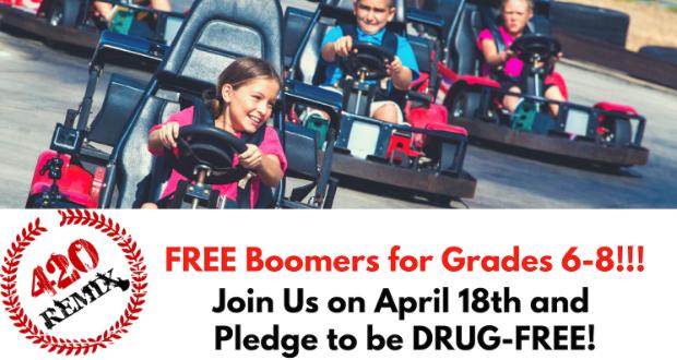 Free ‘420 Remix’ for Middle School Students at Boomers - April 18