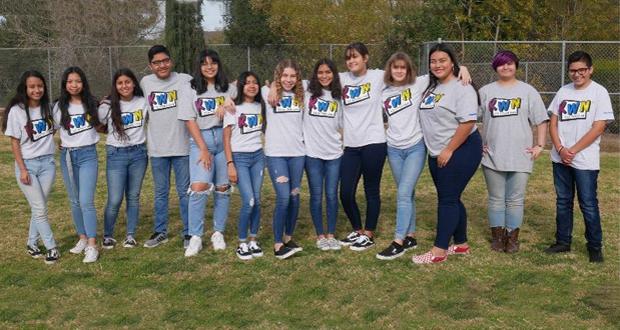 RMMS students Fabian Bernabe, Nicole Villagomez, Brigitte Esquivel, Ileanna Hawkins, Javiyah Moliga, Barbara Avila, Jasmine Ratliff, Stephanie Martinez, Amilia Sakiewicz, Aldo Hernandez, Lizet Solorio, Chelsie Cunanan, and Cassandra Vazquez. (Photo courtesy: VUSD)