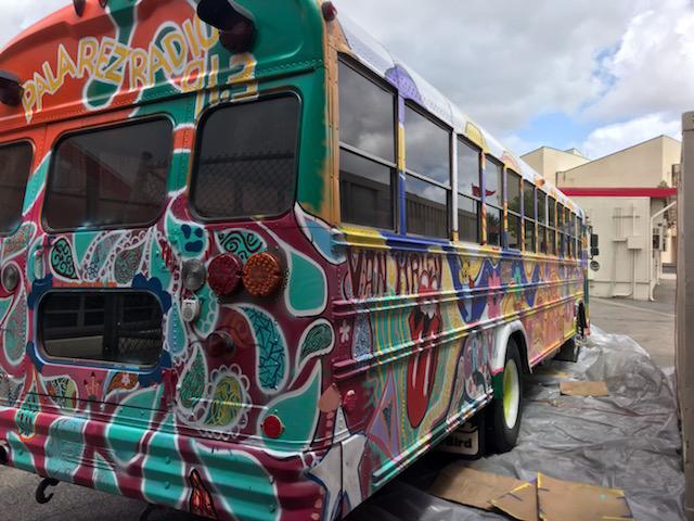 Fallbrook High-Rez Radio Hippie Bus Hits the Road