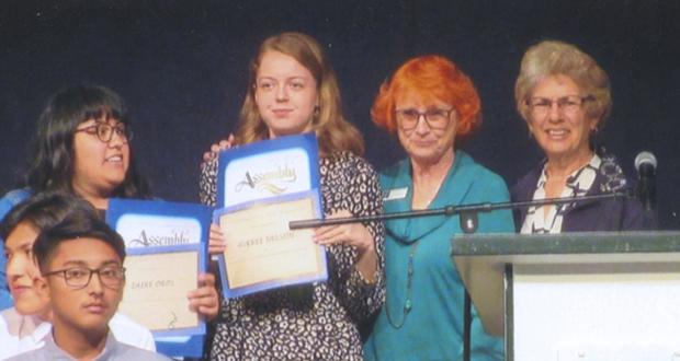 Zaire Oros, Averee Nelson, Eliane Weidauer, Anita Romaine (Photo courtesy: OCAF)