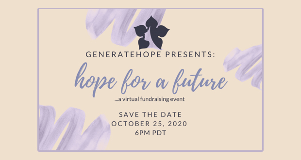 GenerateHope Announces Virtual Gala Event: Hope for a Future