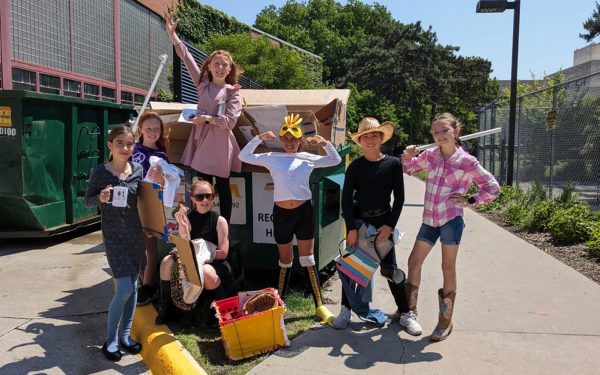 El Camino Creek Elementary School in Carlsbad fielded a team, The Very Imperfect Princesses, for 2024’s Odyssey of the Mind competition. Left to right: Loretta Barnes, Scarlett Moss, Sophie Richardson, Sophie Keene, Nina Haase, Aria Lopez and Lauren Hallam. (Team photo)