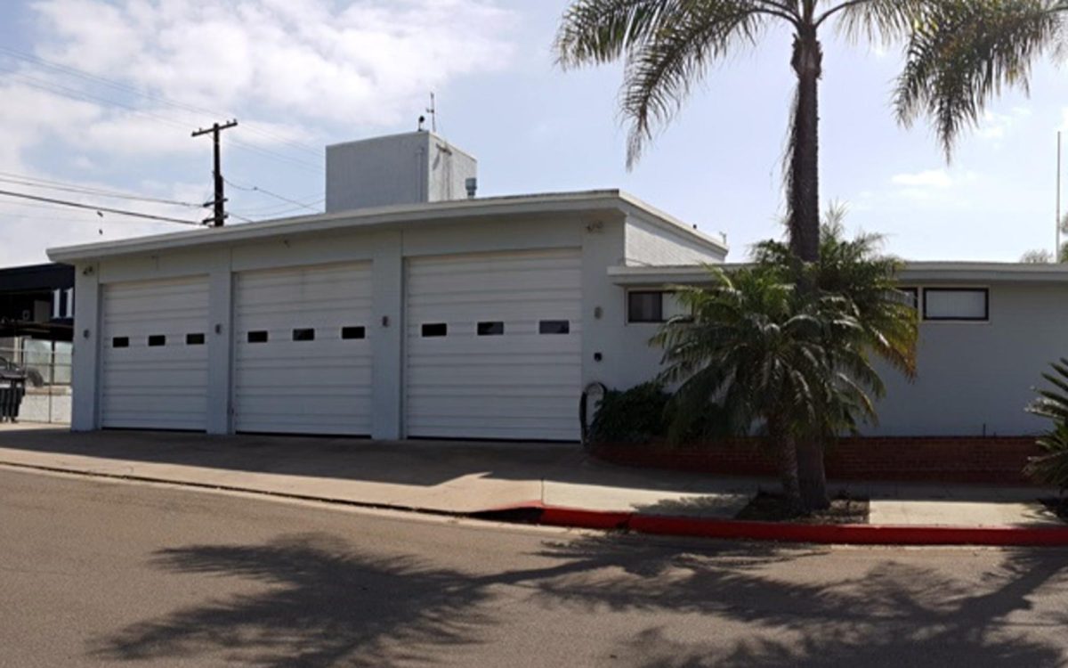 Encinitas Fire Station 1, located downtown on Second Street, was built in 1957. (Encinitas city photo)