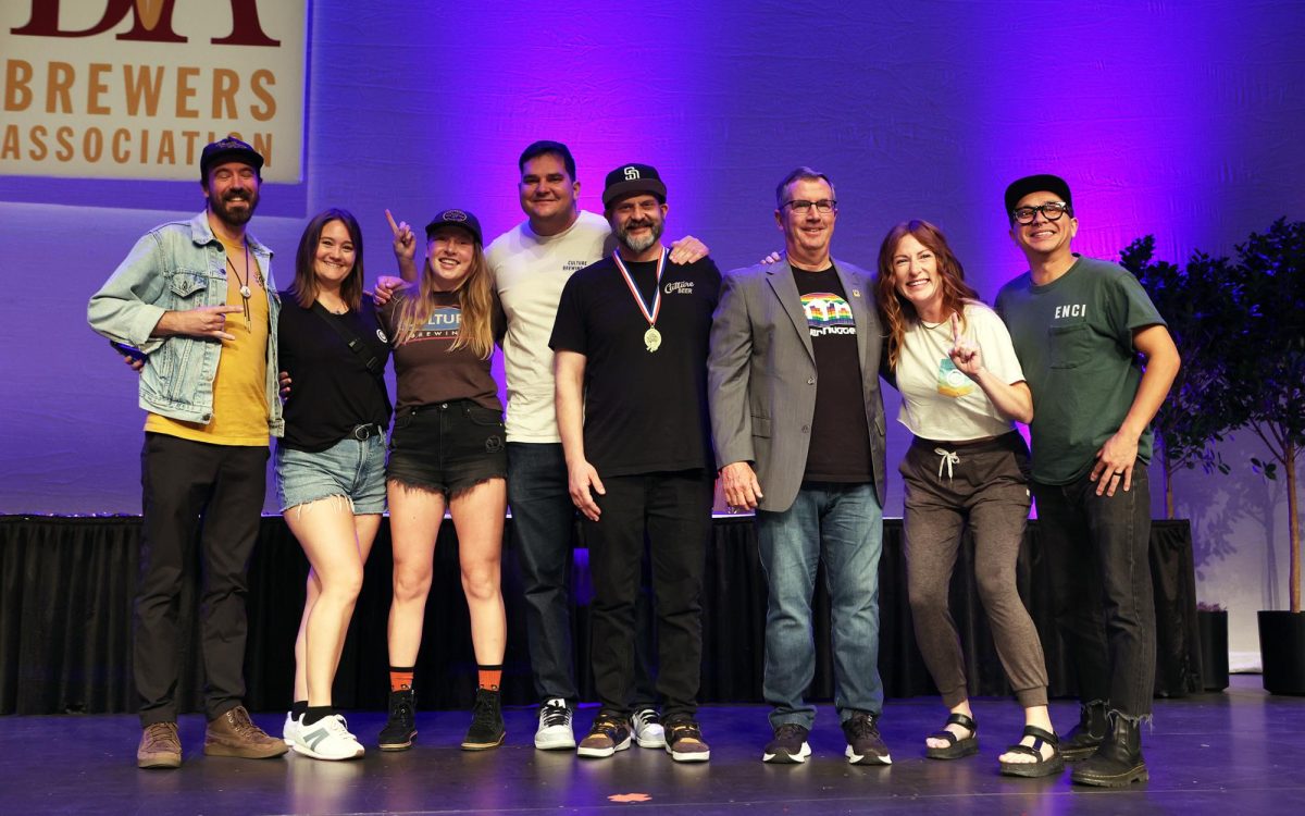 Members of Solana Beach’s Culture Brewing Co. team celebrate a gold medal win at the Great American Beer Festival in Denver on Oct. 12. (Courtesy photo)