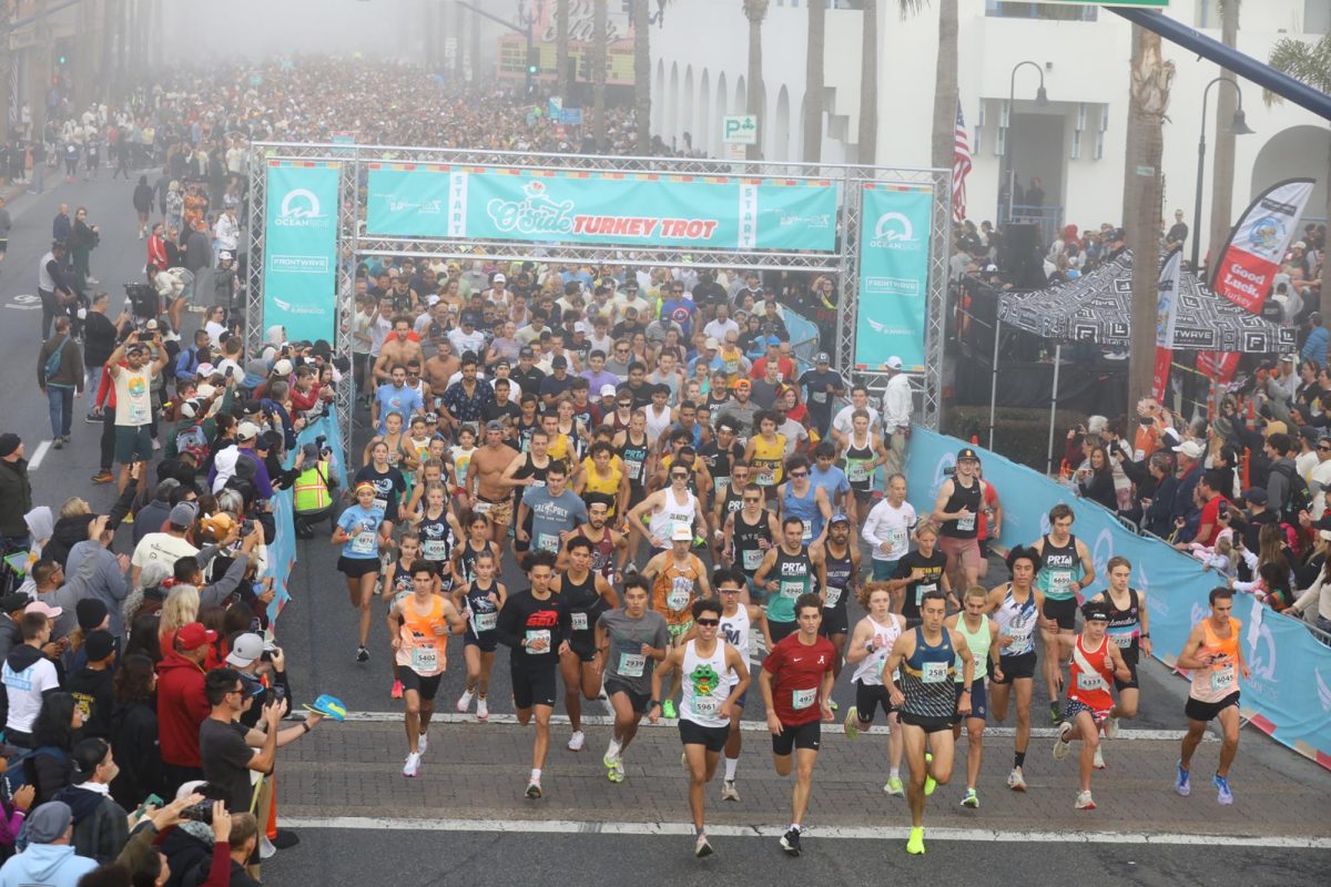 The 2024 O’side Turkey Trot saw its largest turnout since 2017, with more than 8,300 participants on Nov. 28. (Photo by Denley Wong, San Diego Running Co.)