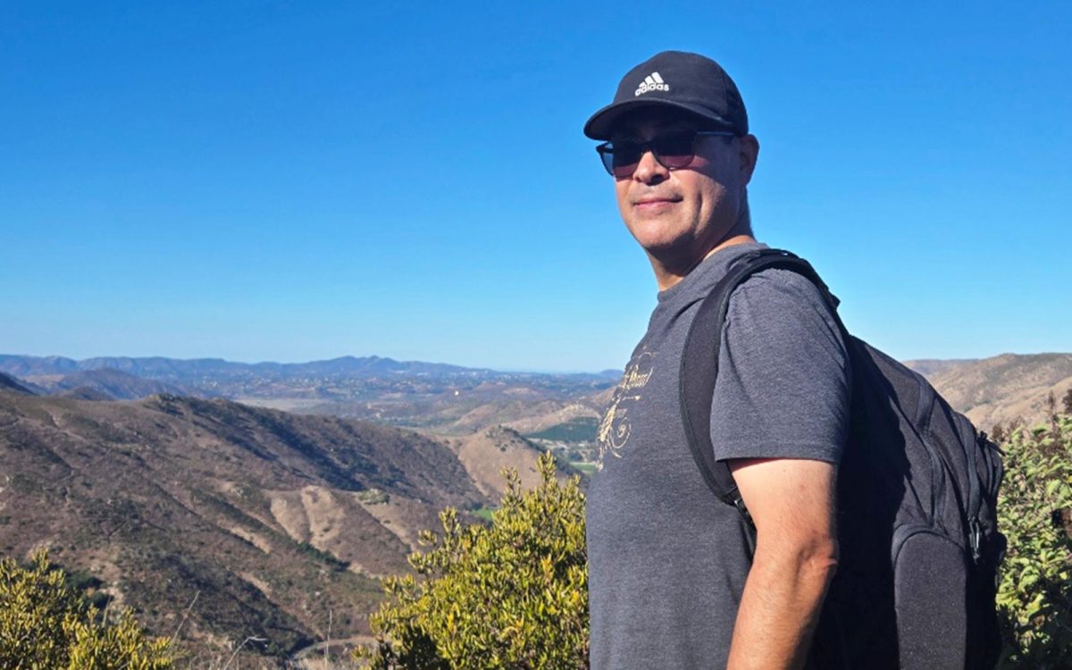 A San Diego Rescue Mission member takes in the view during a recent trek along the San Dieguito River Valley Coast to Crest Trail. (Courtesy photo)